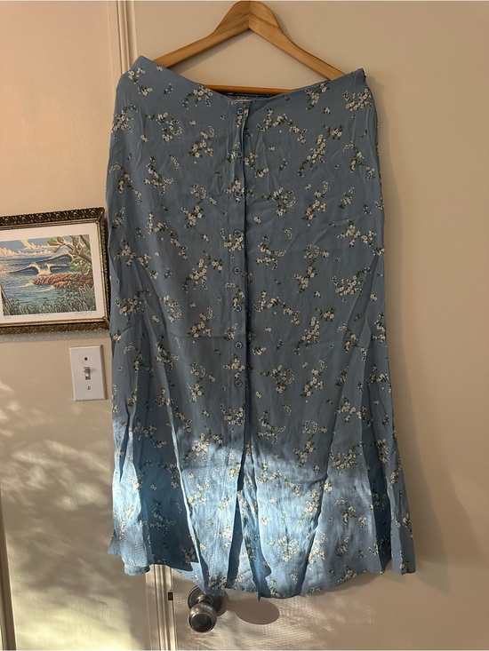 Workshop Republic Clothing Dresses & Skirts - Blue Floral Maxi Skirt